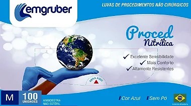 Luva de procedimento nitrílica